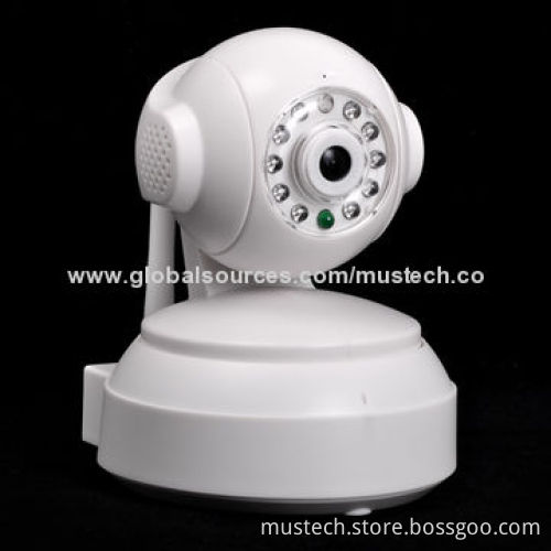 Plug-and-play Function 2-way Audio 10m IR Distance H.264 IR Indoor Wireless Wi-Fi IP Camera, 720P